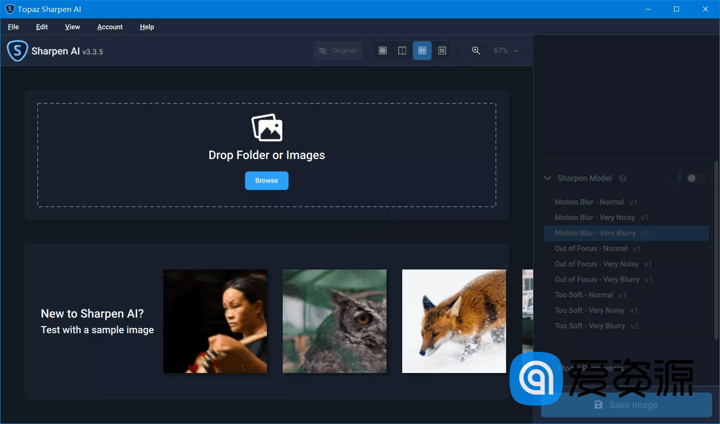 Topaz_Sharpen_AI 4.1.0 / 3.3.5_破解便携版